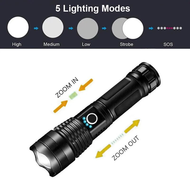 Massive LED Taschenlampe