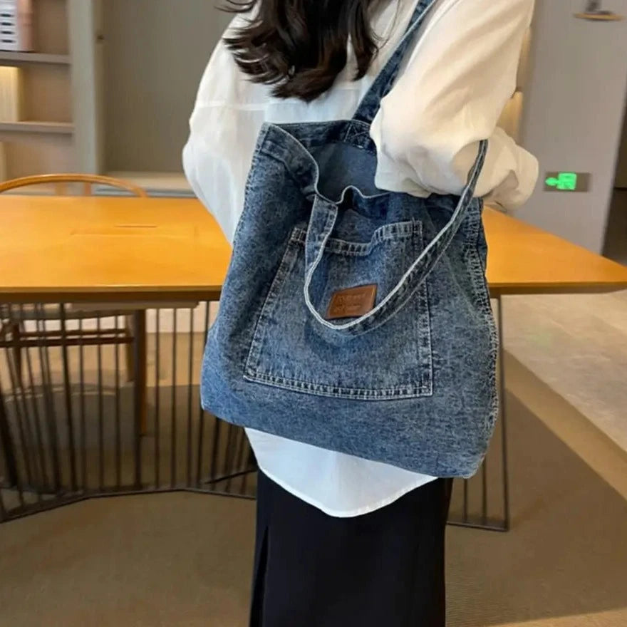 Originelle Jeans-Schultertasche
