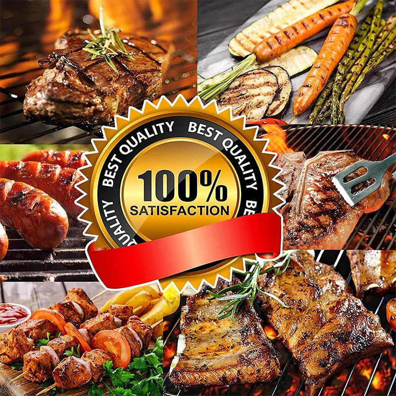 Grillset aus Edelstahl