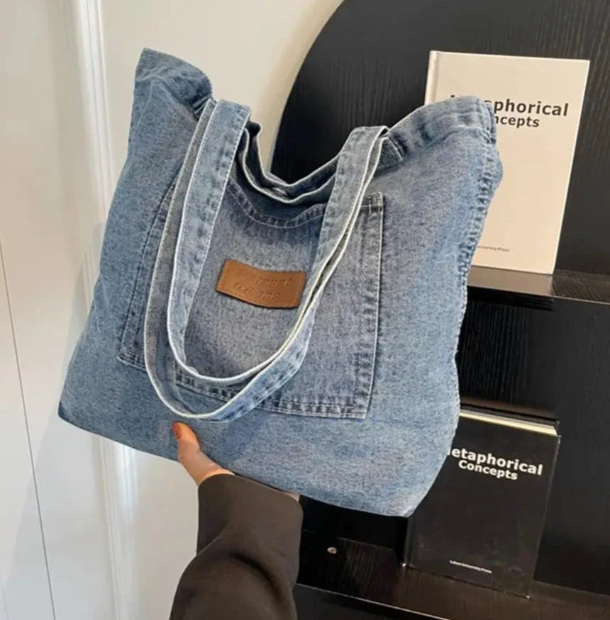 Originelle Jeans-Schultertasche