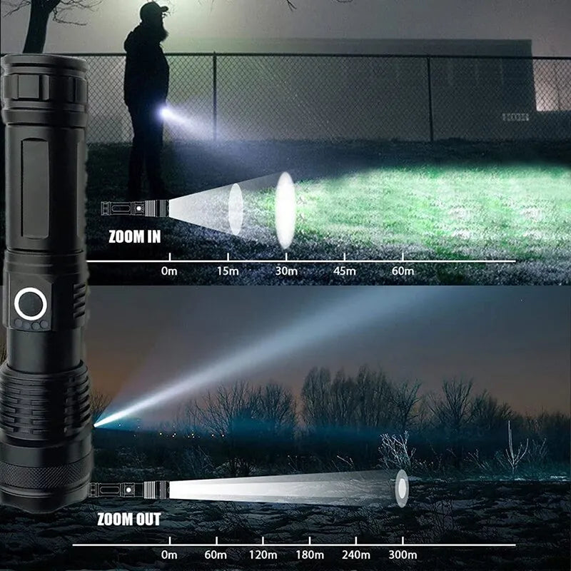 Massive LED Taschenlampe
