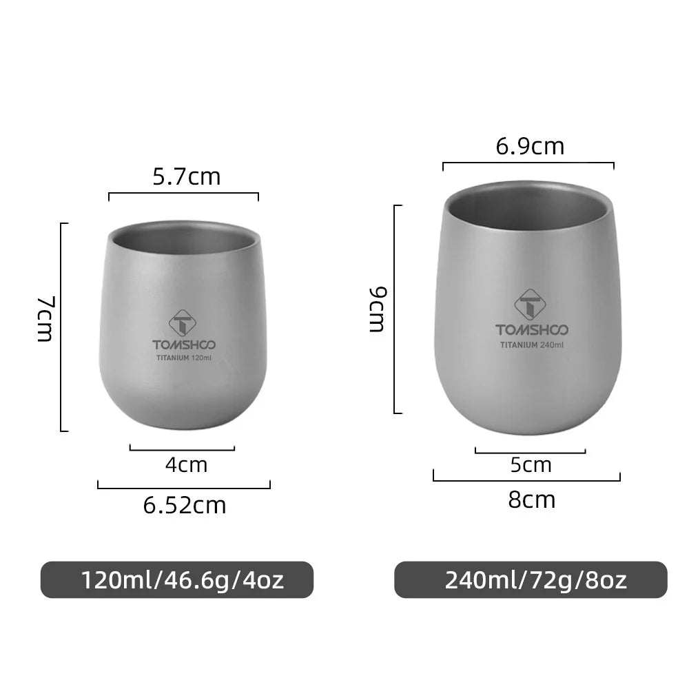 Isolierte Titan Tasse