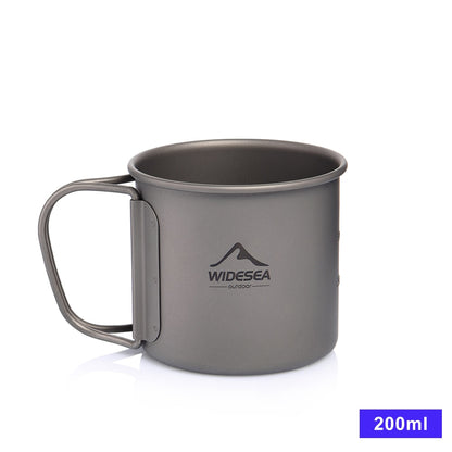 Ultraleichte Tasse aus Titan