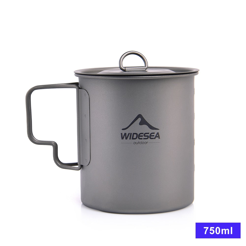 Ultraleichte Tasse aus Titan