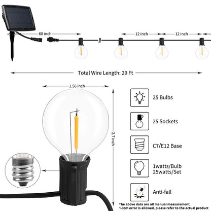 Solar Beleuchtung für Balkon/Terrasse