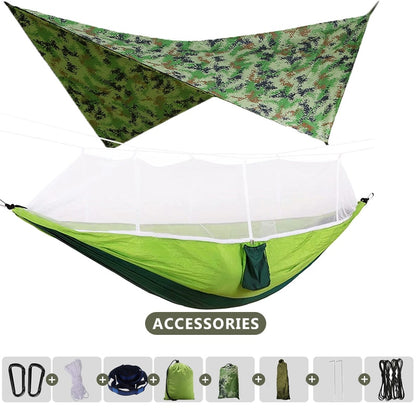 hängematte moskitonetz regenschutz Hängematte 260x140cm inkl. Moskitonetz – Outdoor-Gadget.ch