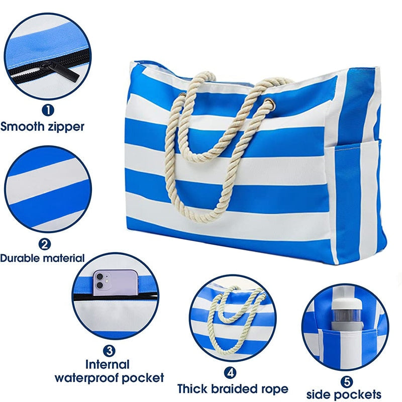 Stylische Strandtasche (wasserdicht)